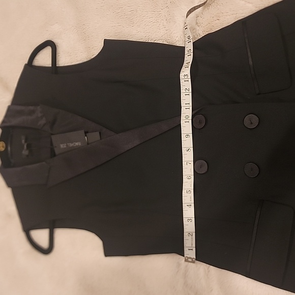 NWT Rachel Zoe Doube Breasted Tuxedo Vest Size 6 - Picture 7 of 14